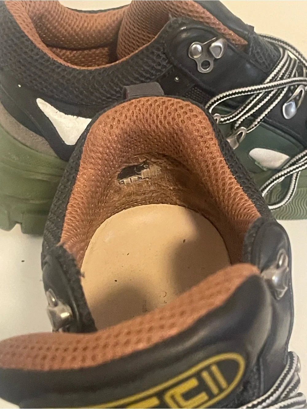 Gucci Black & Green Men's Chunky Lace-Up Sneakers